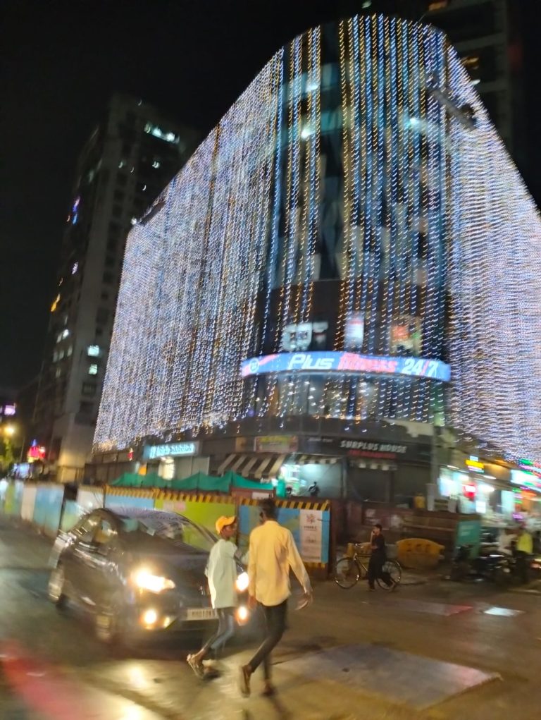 Nathani Heights Builder lavishly illuminates Skyscraper With His  Happy Diwali Wishes To All